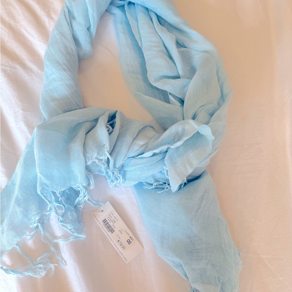 Love Quotes NWT light blue gauze scarf. Women’s